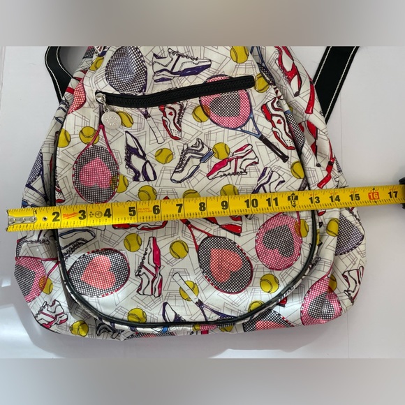Sydney Love Sport Large Tennis Sport Backpack Racket Holder Pink White Blue - Picture 13 of 14